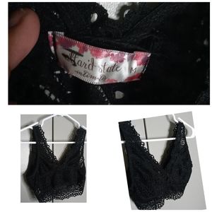 Black Lace Bralette Size medium